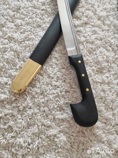 Шашка кавказская в латуни