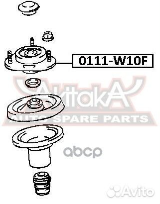 Опора амортизатора 0111-W10F asva