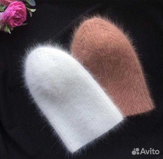 Шапка вязаная (пух норки)