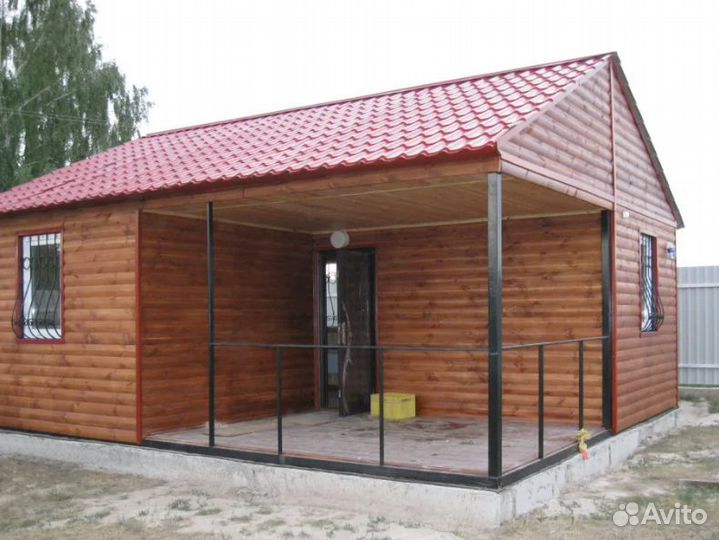 Бытовка с террасой