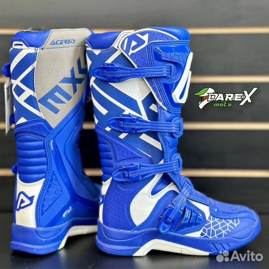 Мотоботы Acerbis x-team blue/White размер 45