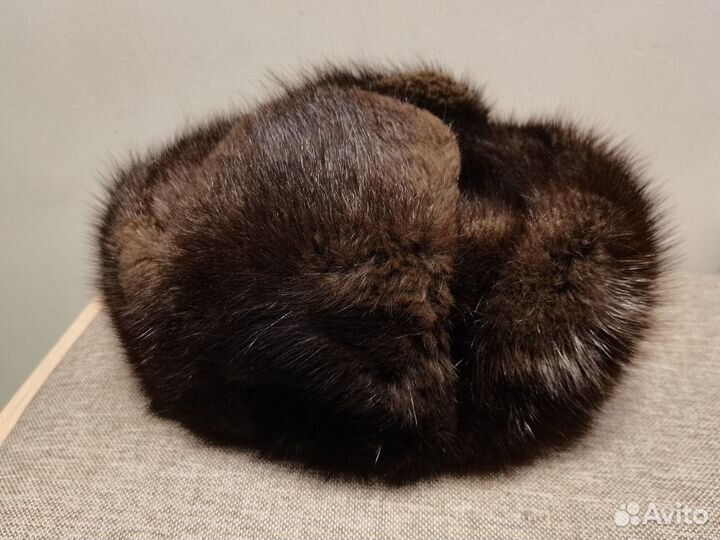 Шапка ушанка мужская ондатра