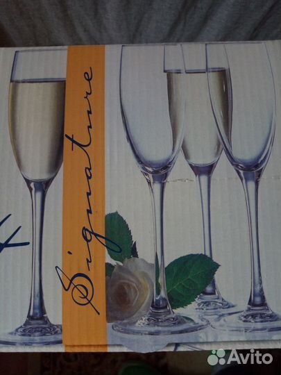 Фужеры для шампанского Luminarc новые (4шт)