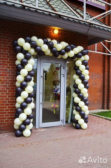 Оформление шарами, арка из шаров, гирлянда из шаро