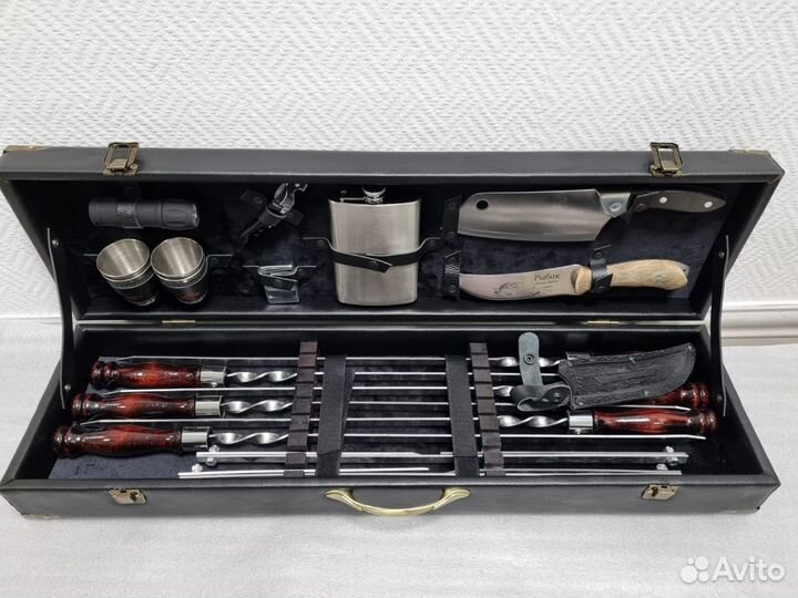 Набор шампуров в подарочном кейсе