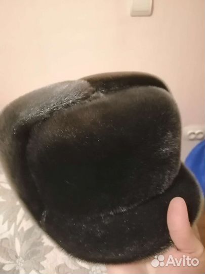 Меховая мужская шапка из нерпы Новая
