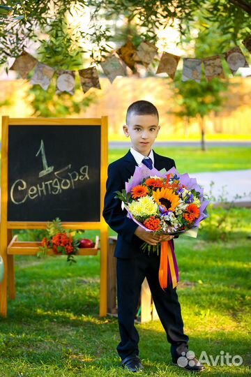 Школьный костюм на мальничка (пиджак+брюки)