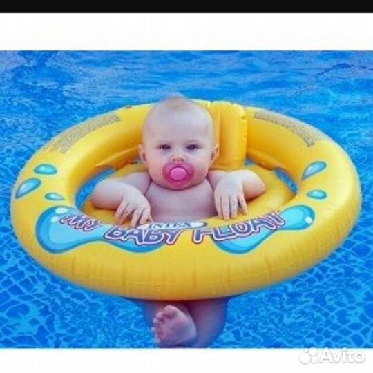 Круг для плавания детский my baby float intex