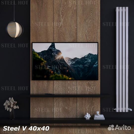 Трубчатые дизайнерские радиаторы Steel Hot 40x40