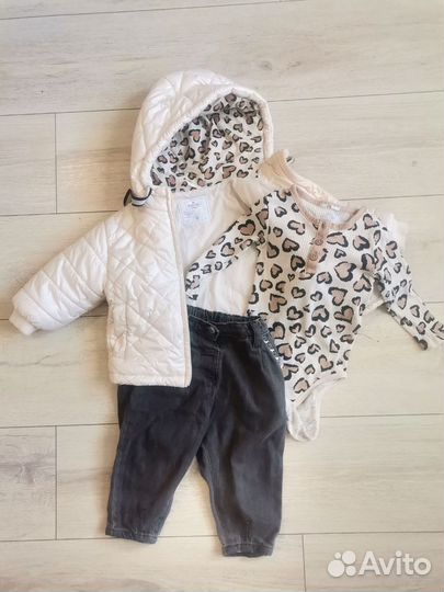 Детские вещи на девочку пакетом 80 86