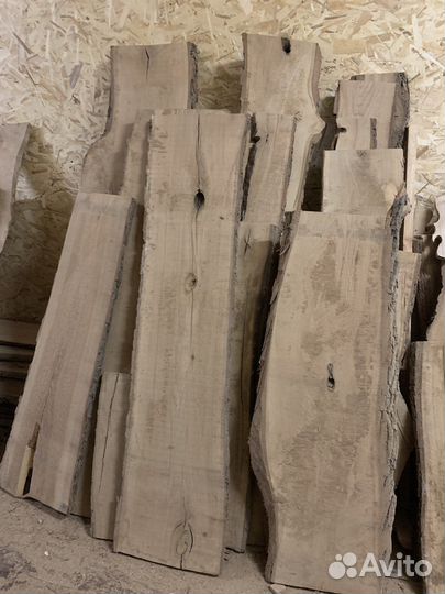 Заготовки деревянные слэбы необрезные