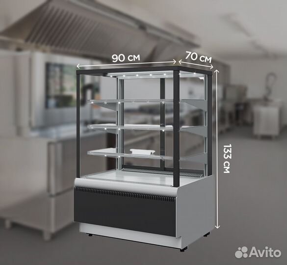 Витрина кондитерская Carboma новая