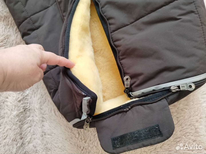 Конверт в коляску зимний меховой Christ