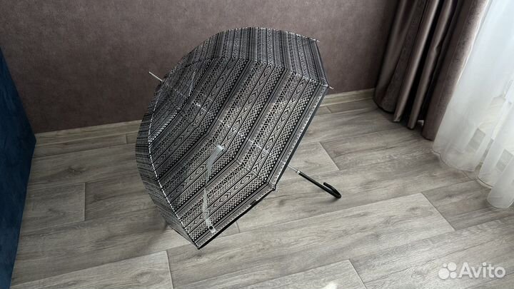 Зонт трость прозрачный