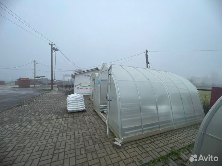 Теплица Горка 3 на 4м с поликарбонатом 4мм