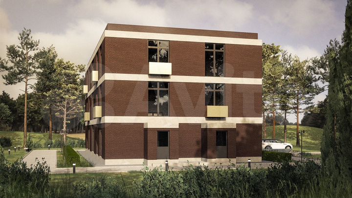 Апартаменты-студия, 24,8 м², 1/3 эт.