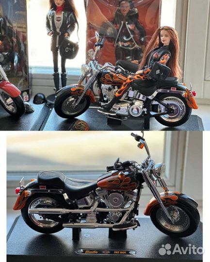 Barbie Harley Davidson рыжая бронь