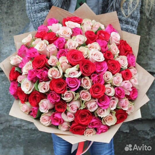 101 Роза, 201 Роза, 501 Роза,доставка цветов