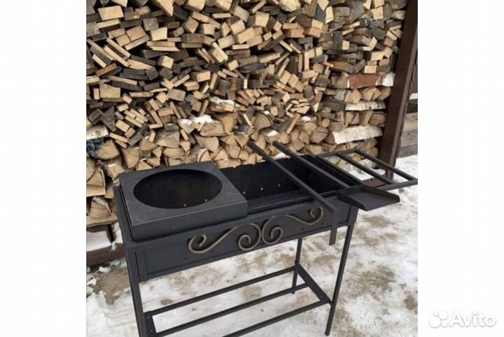 Мангал с подказанником. Разборный. Для подарка