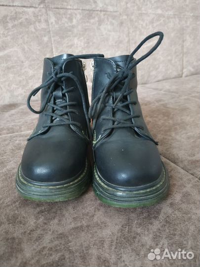 Ботинки для девочки кожаные