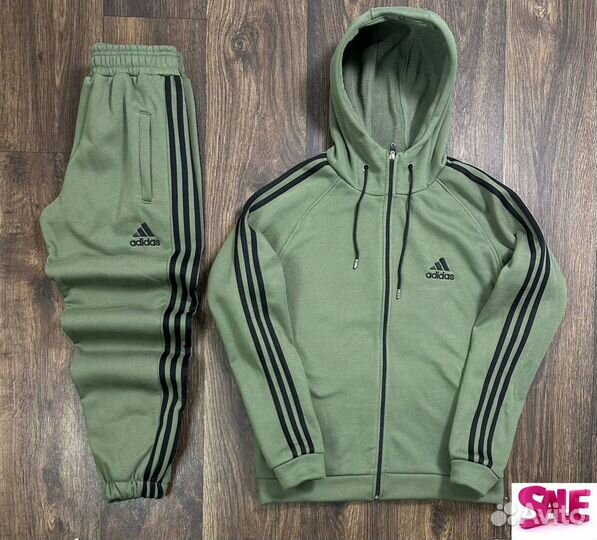 Флисовый спортивный костюм Adidas