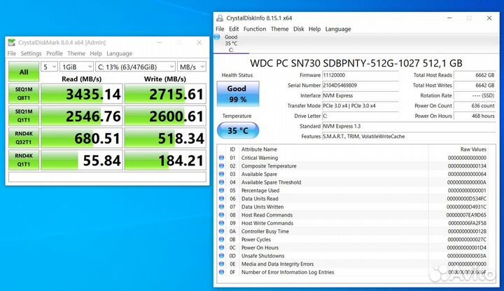 SSD диски 512 гб M.2 NVMe оригинальные