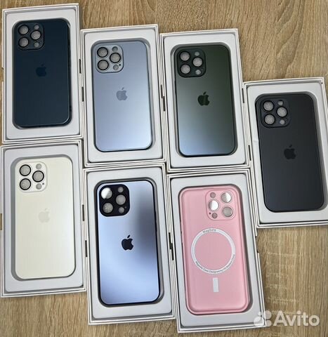 Чехол стеклянный айфон 11-12-13-14 Magsafe