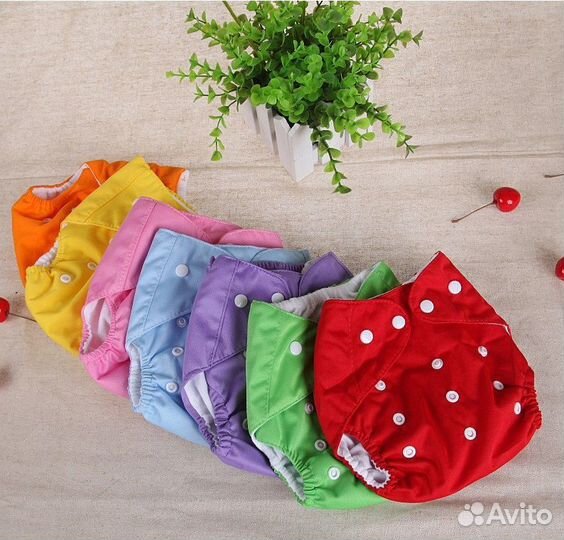 Многоразовые подгузники, вкладыши. Новые