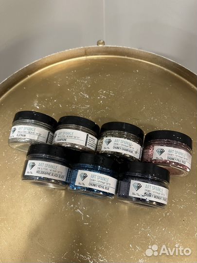 Глиттер Craftsmen 7 шт для декора и смолы