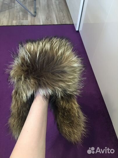 Шапка ушанка меховая натуральная