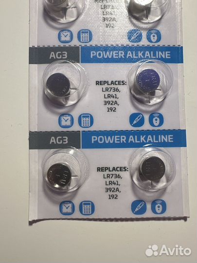 Батарейки GoPower AG3/LR736/LR41/392A/192 8шт