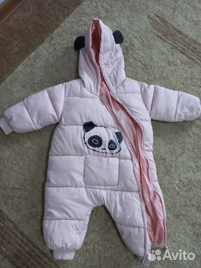 Зимний комбинезон для девочки 74 80