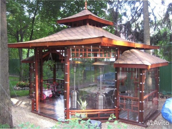 Мягкие окна для террас, летних кафе под ключ