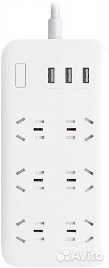 Удлинитель Xiaomi Mi Power Strip(6 розеток, 3 USB)
