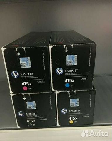 Картридж HP W2030X W2031X W2032X W2033X 415X