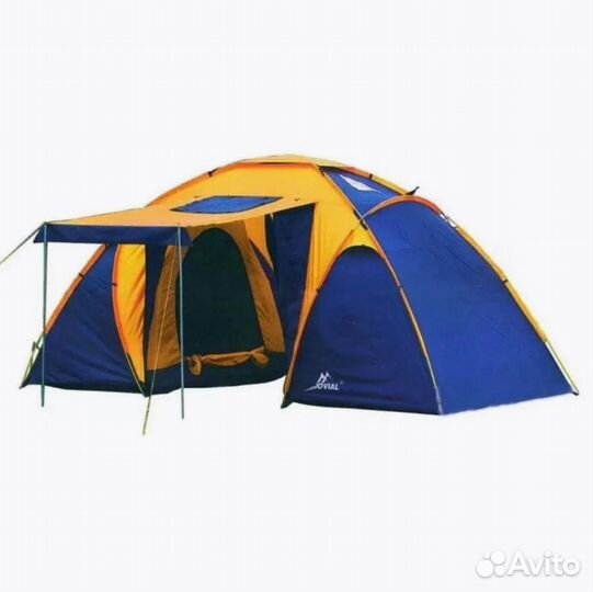 Большая палатка с 2-мя спальнями и тамбуром