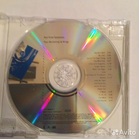 CD P McCartney-Red Rose Speedway,Россия,nm