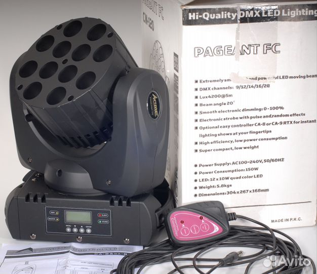 Светодиодная голова Acme CM-120 rgbw Pageant fc