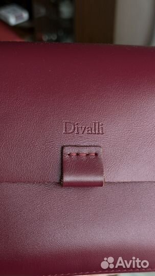 Кожаная сумка divalli сангрия кросс-боди