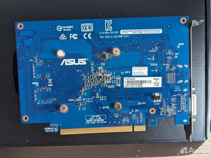 Видеокарта asus gt 1030 2gb gddr5