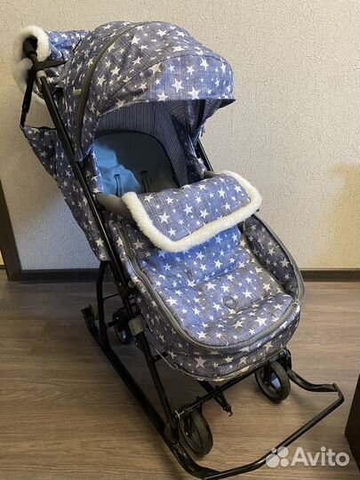 Детские санки коляска nika kids «Нашидетки» 6