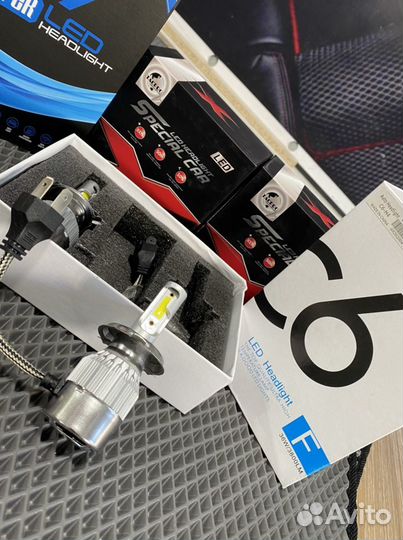 Лампочки Led с6 h3 6000k