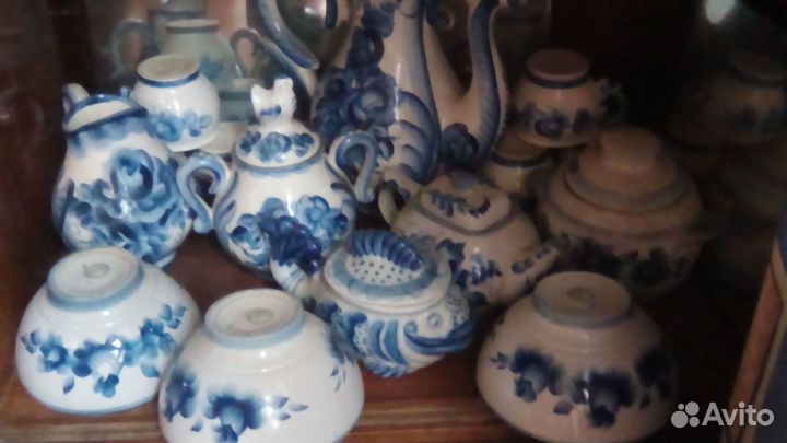 Фарфоровая посуда гжель