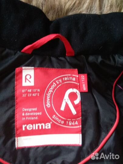 Пуховик reima 122 р-р