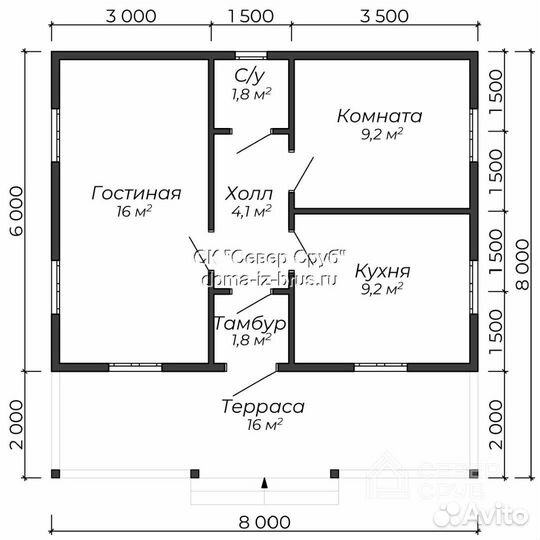 Дом из бруса на заказ