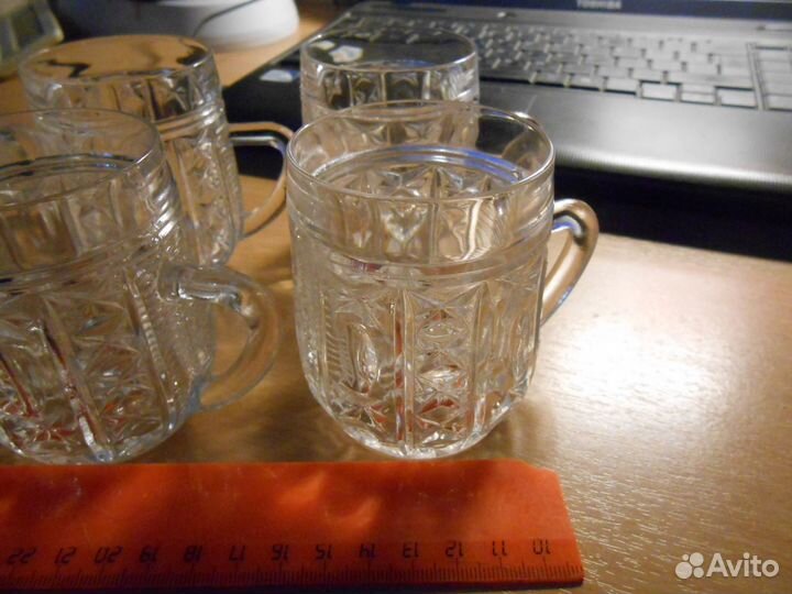 Кружки хрусталь 6 шт