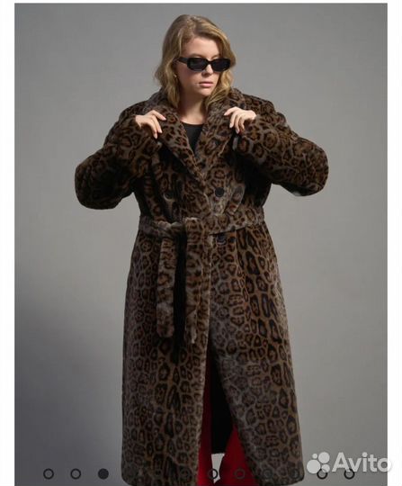 Роскошное двухстороннее пальто-шубка