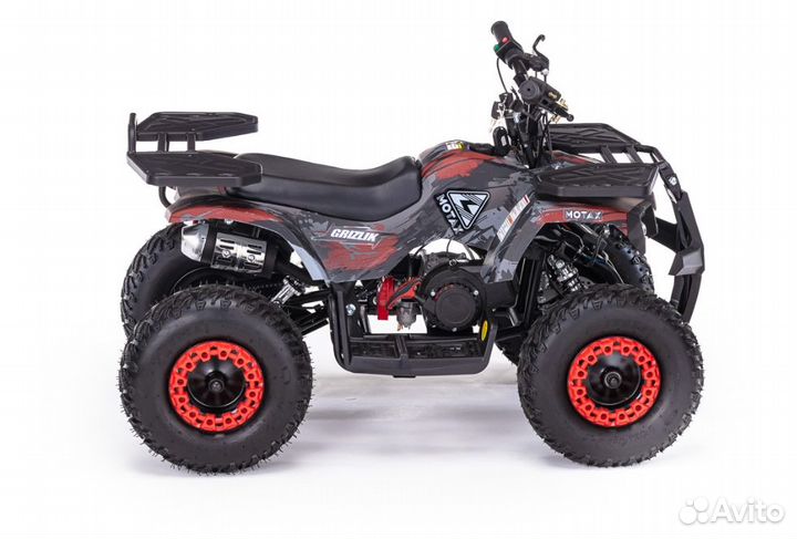 Детский квадроцикл motax grizlik Х16 (PS, BW) RED