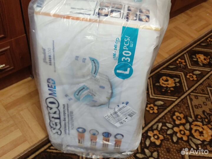 Памперсы для взрослых 3 размер 30 штук