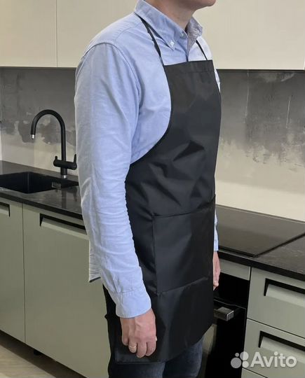 Фартук кухонный непромокаемый с карманами большой